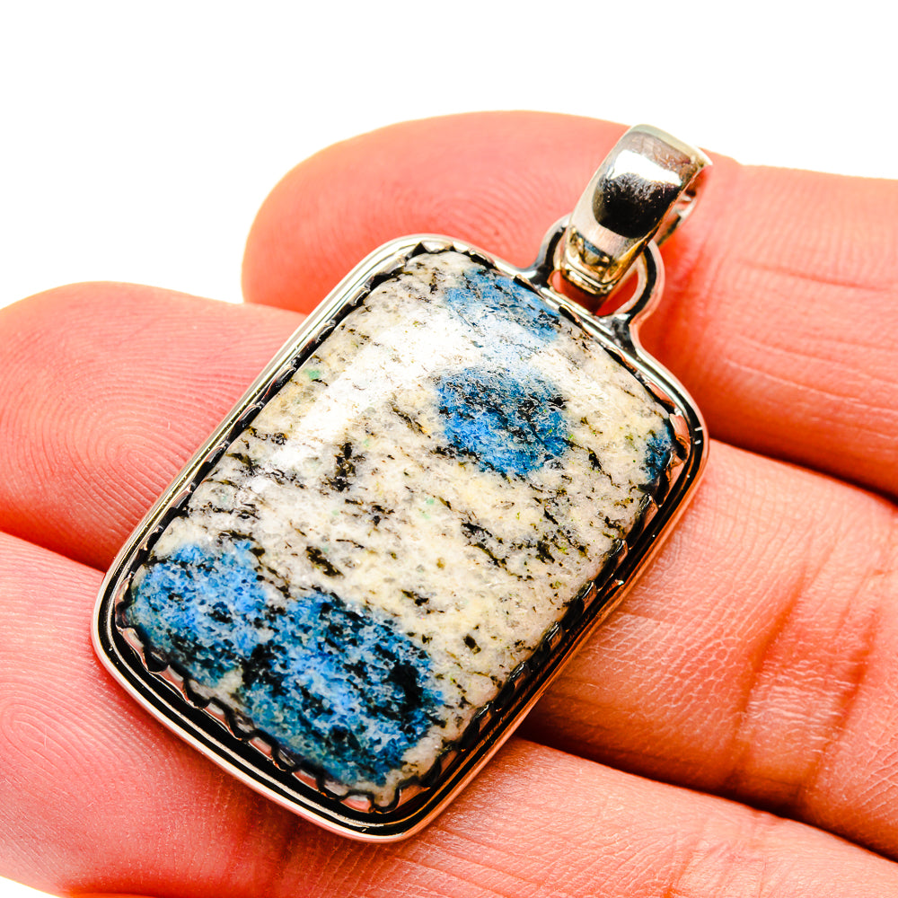 K2 Blue Azurite Pendants handcrafted by Anasilvercos - PD746769