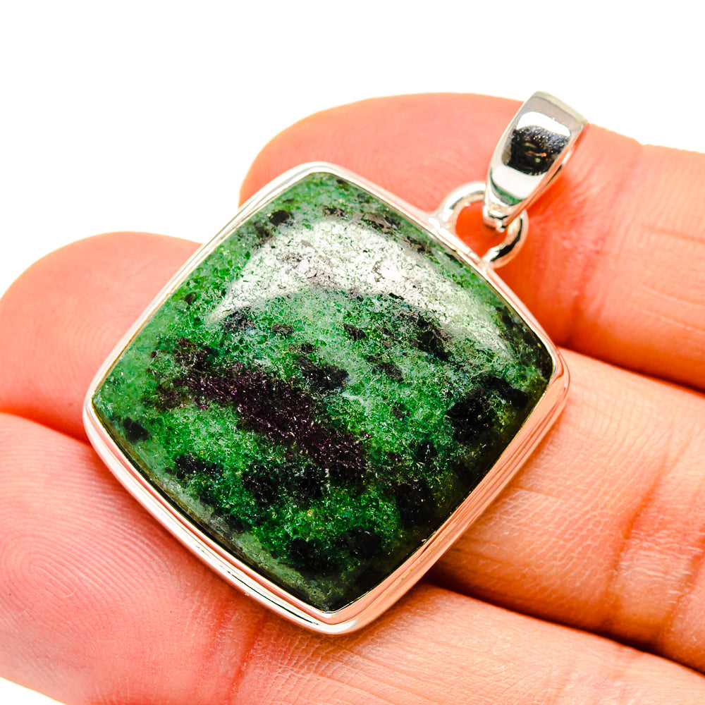 Ruby Zoisite Pendants handcrafted by Anasilvercos - PD746802