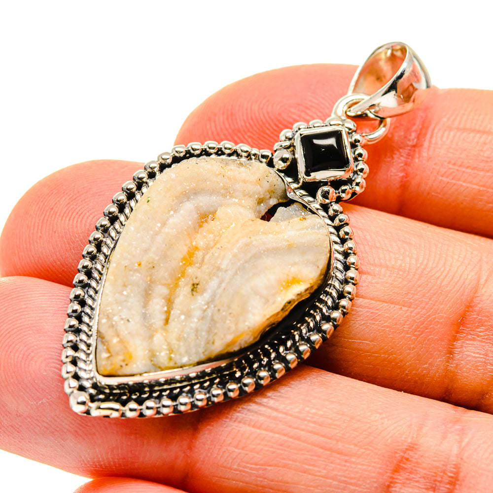 Desert Druzy Pendants handcrafted by Anasilvercos - PD746869