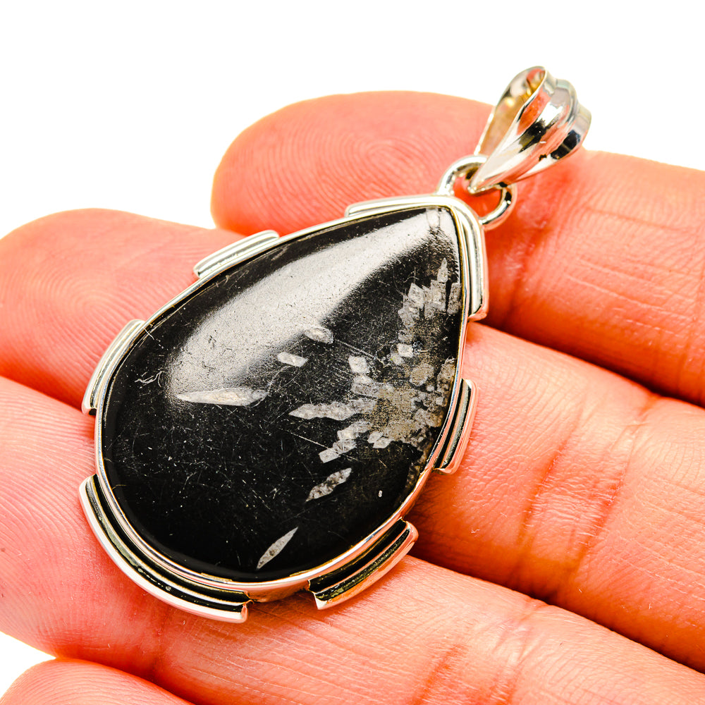 Chrysanthemum Stone Pendants handcrafted by Anasilvercos - PD746919