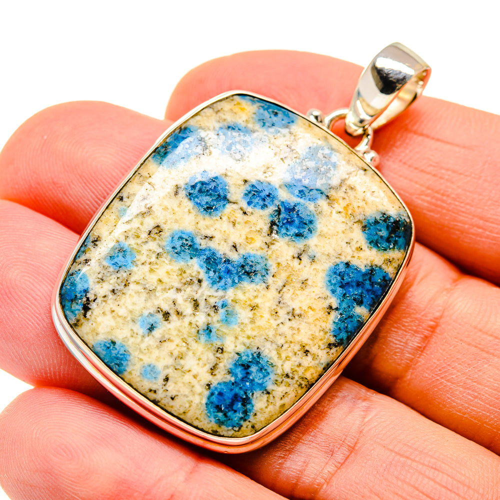 K2 Blue Azurite Pendants handcrafted by Anasilvercos - PD747012