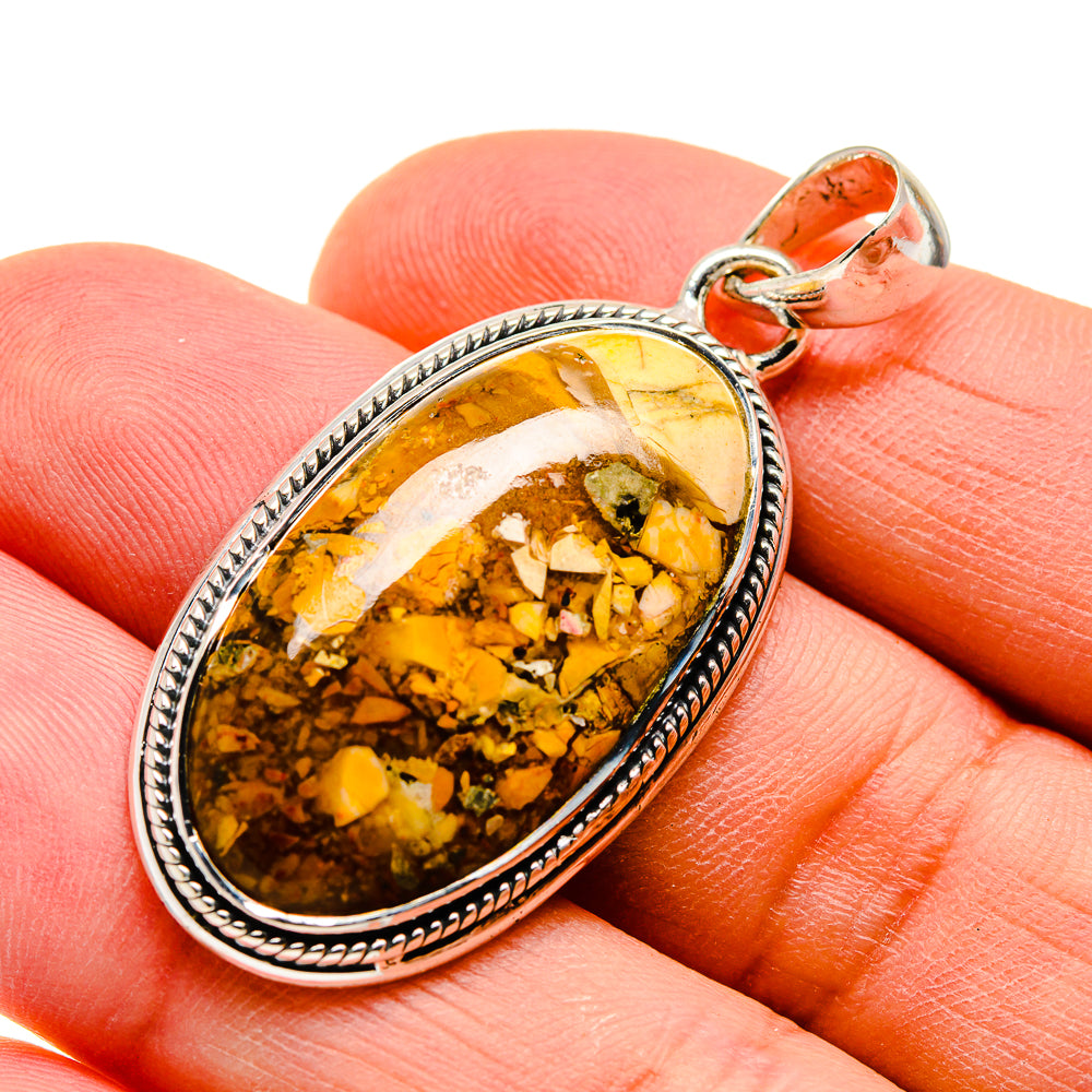 Brecciated Mookaite Pendants handcrafted by Anasilvercos - PD747015