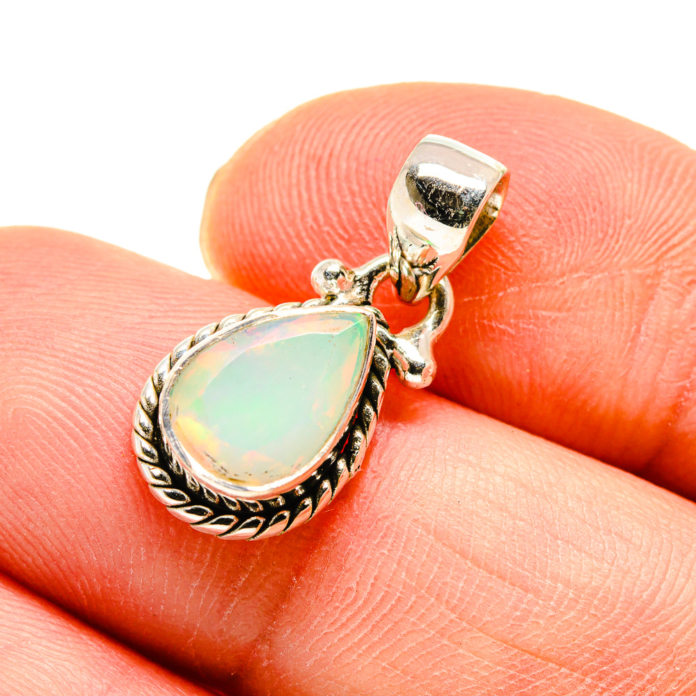 Ethiopian Opal Pendants handcrafted by Anasilvercos - PD747149