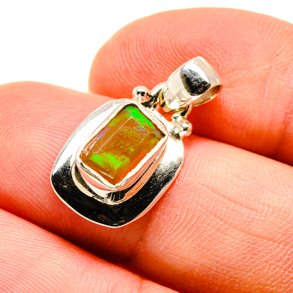 Ethiopian Opal Pendants handcrafted by Anasilvercos - PD747151