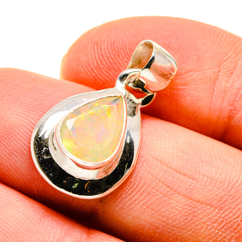 Ethiopian Opal Pendants handcrafted by Anasilvercos - PD747157
