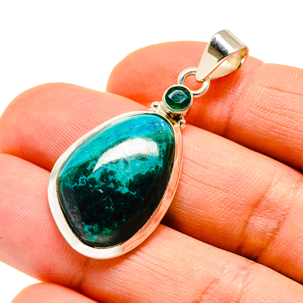 Chrysocolla Pendants handcrafted by Anasilvercos - PD747176