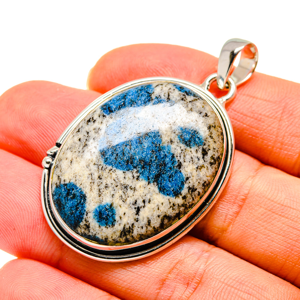 K2 Blue Azurite Pendants handcrafted by Anasilvercos - PD747211