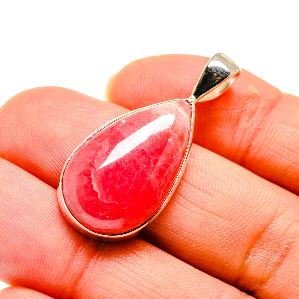 Pink Agate Pendants handcrafted by Anasilvercos - PD747237