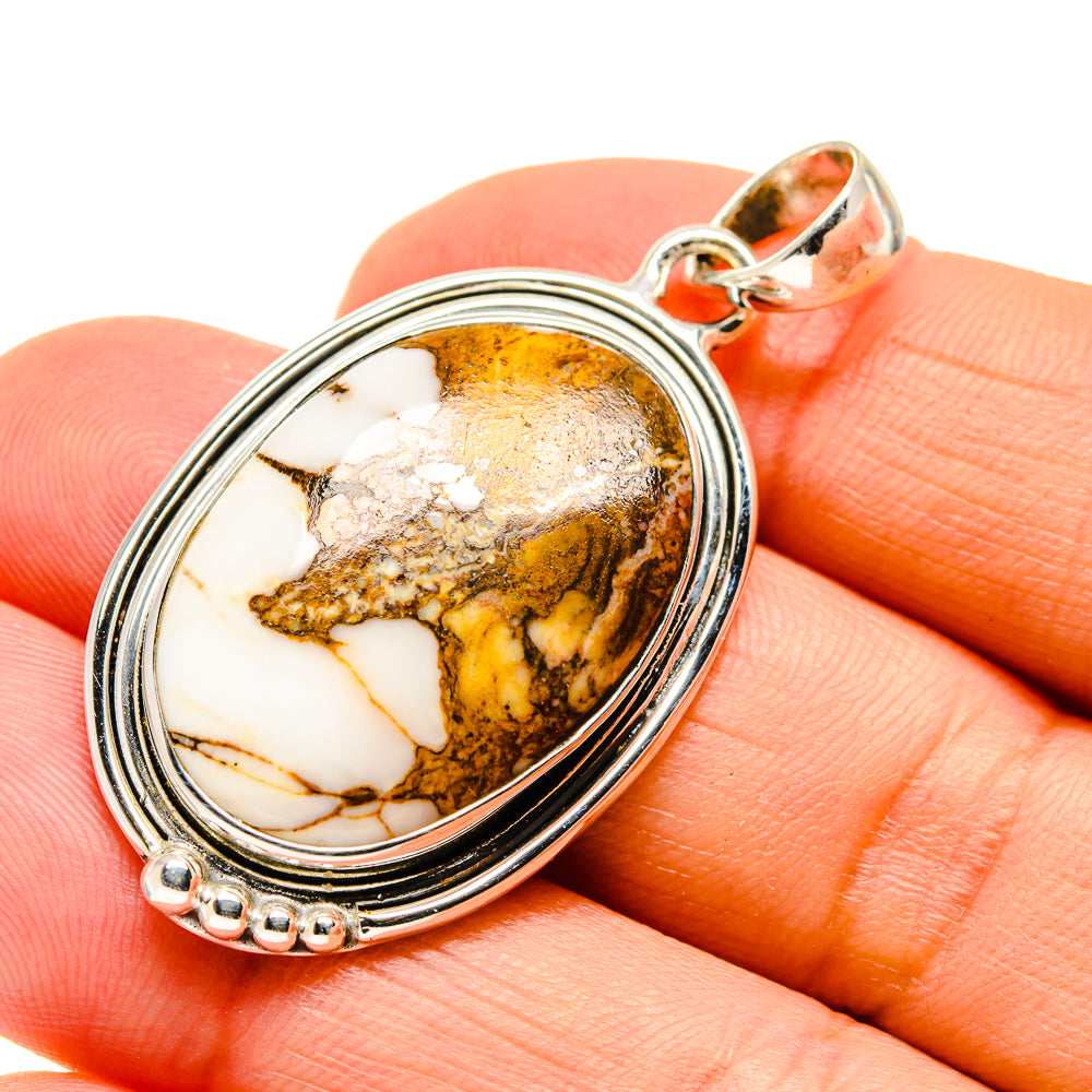 Peanut Wood Jasper Pendants handcrafted by Anasilvercos - PD747261