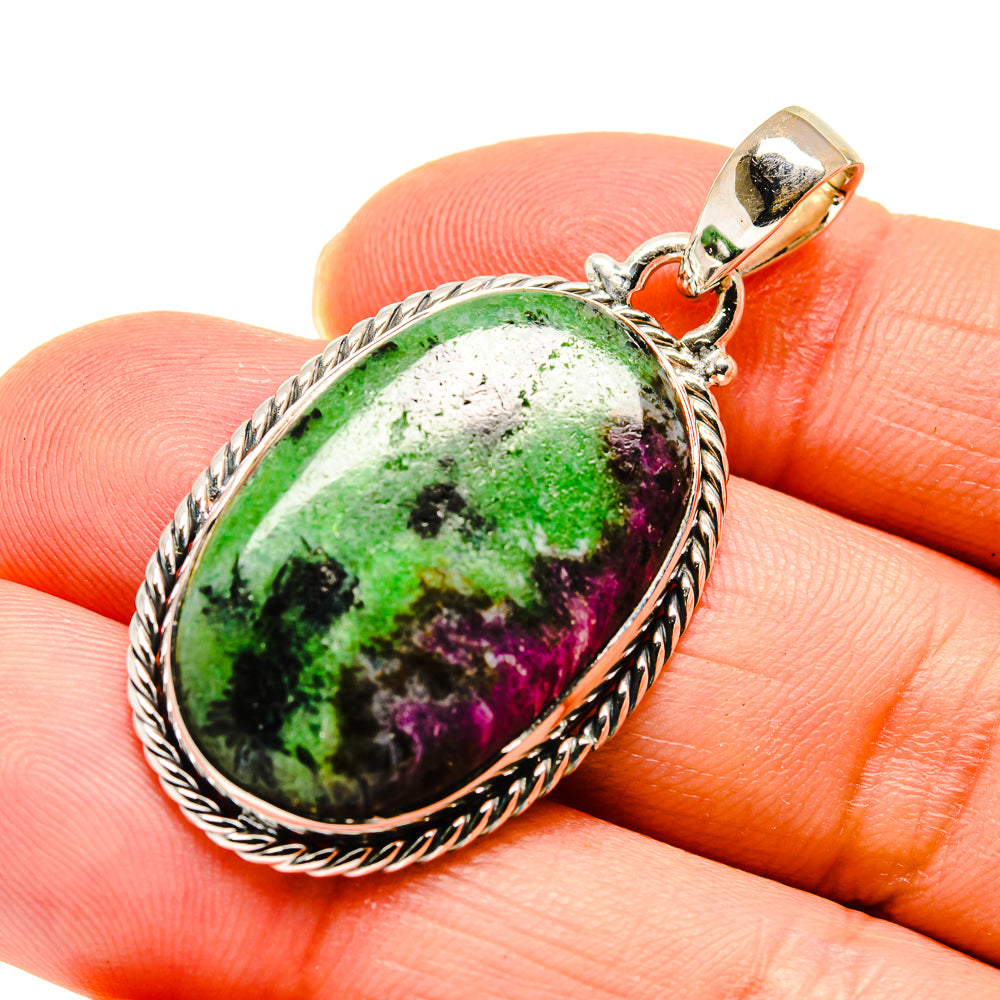 Ruby Zoisite Pendants handcrafted by Anasilvercos - PD747271