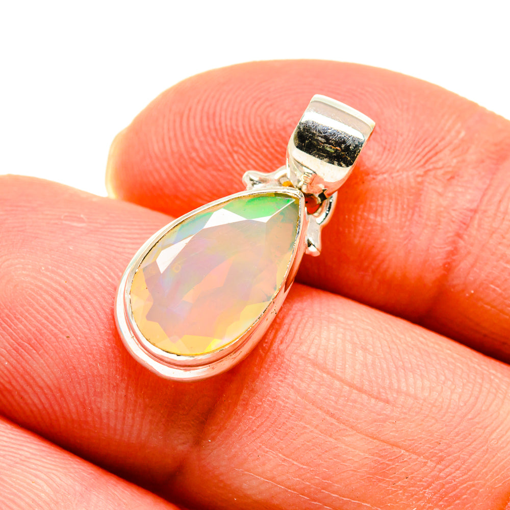 Ethiopian Opal Pendants handcrafted by Anasilvercos - PD747290
