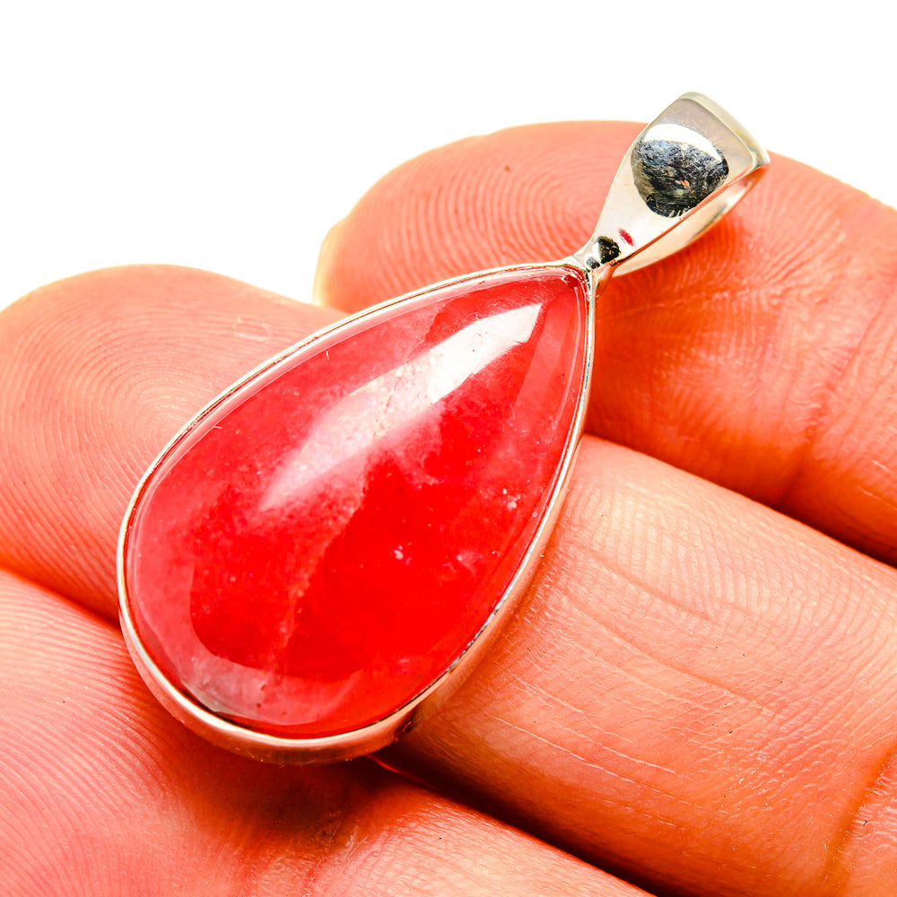 Pink Agate Pendants handcrafted by Anasilvercos - PD747343