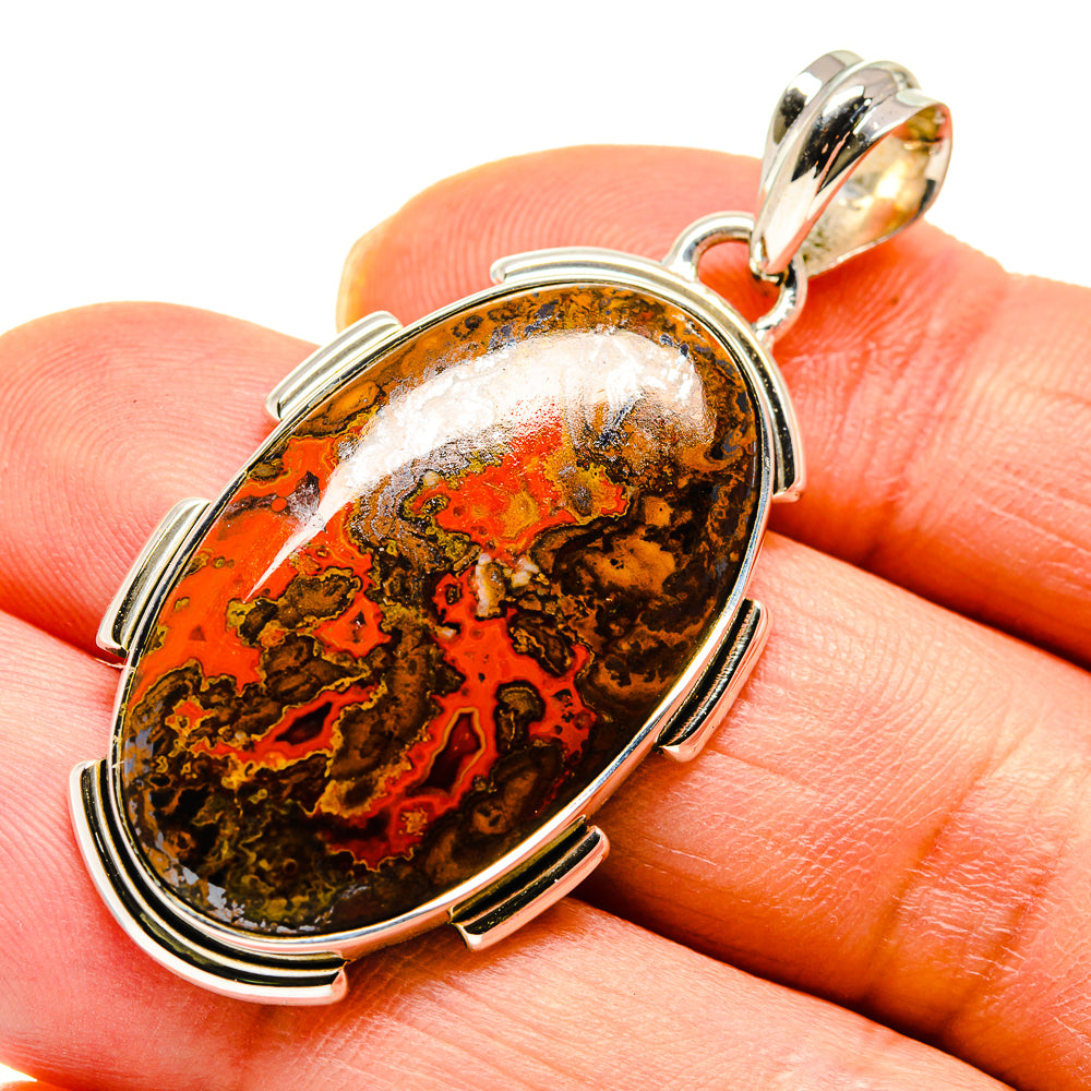 Moroccan Agate Pendants handcrafted by Anasilvercos - PD747375