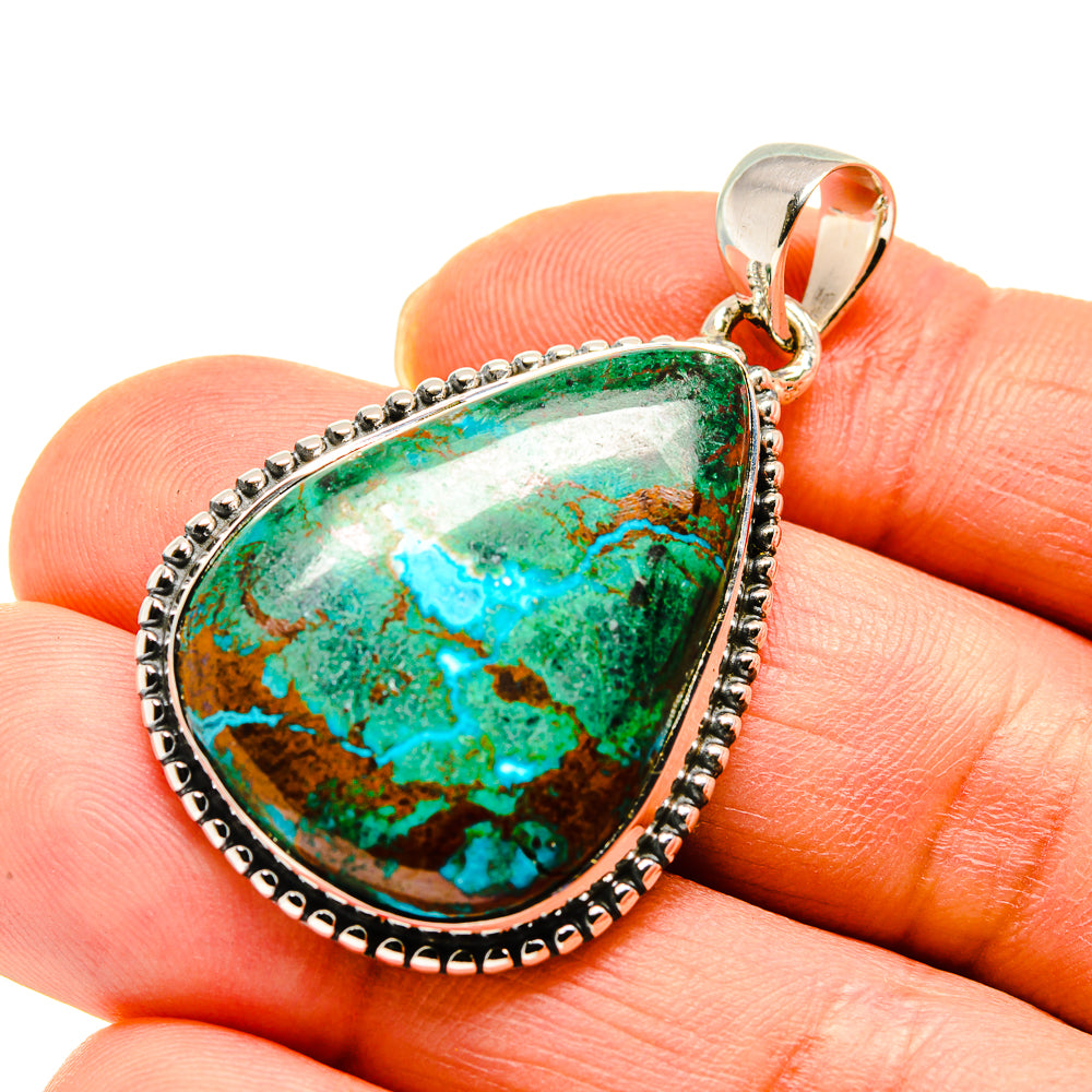 Chrysocolla Pendants handcrafted by Anasilvercos - PD747445