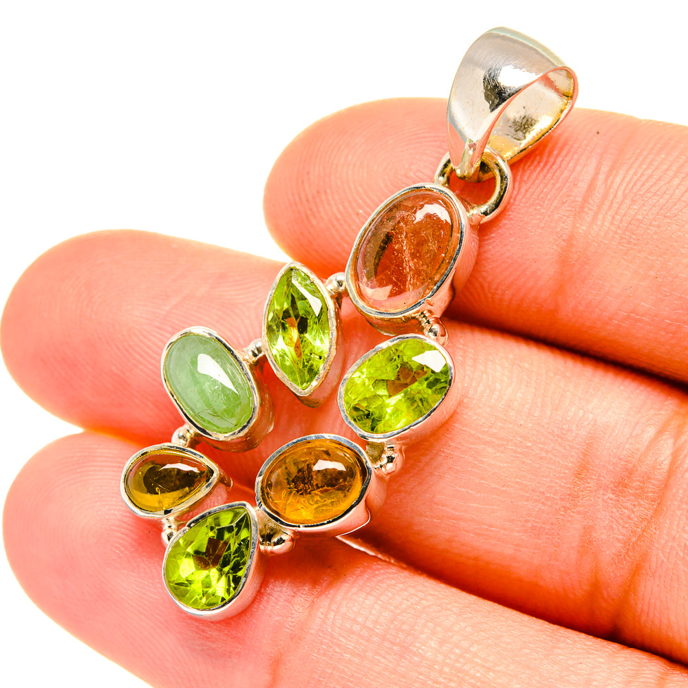 Peridot Pendants handcrafted by Anasilvercos - PD7475