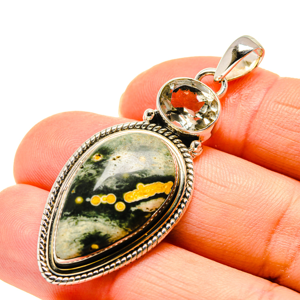 Ocean Jasper Pendants handcrafted by Anasilvercos - PD747537