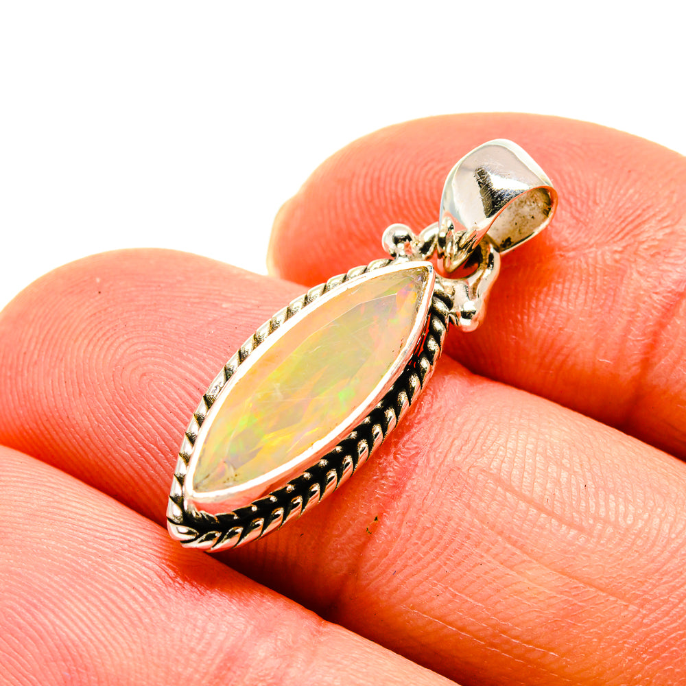 Ethiopian Opal Pendants handcrafted by Anasilvercos - PD747586