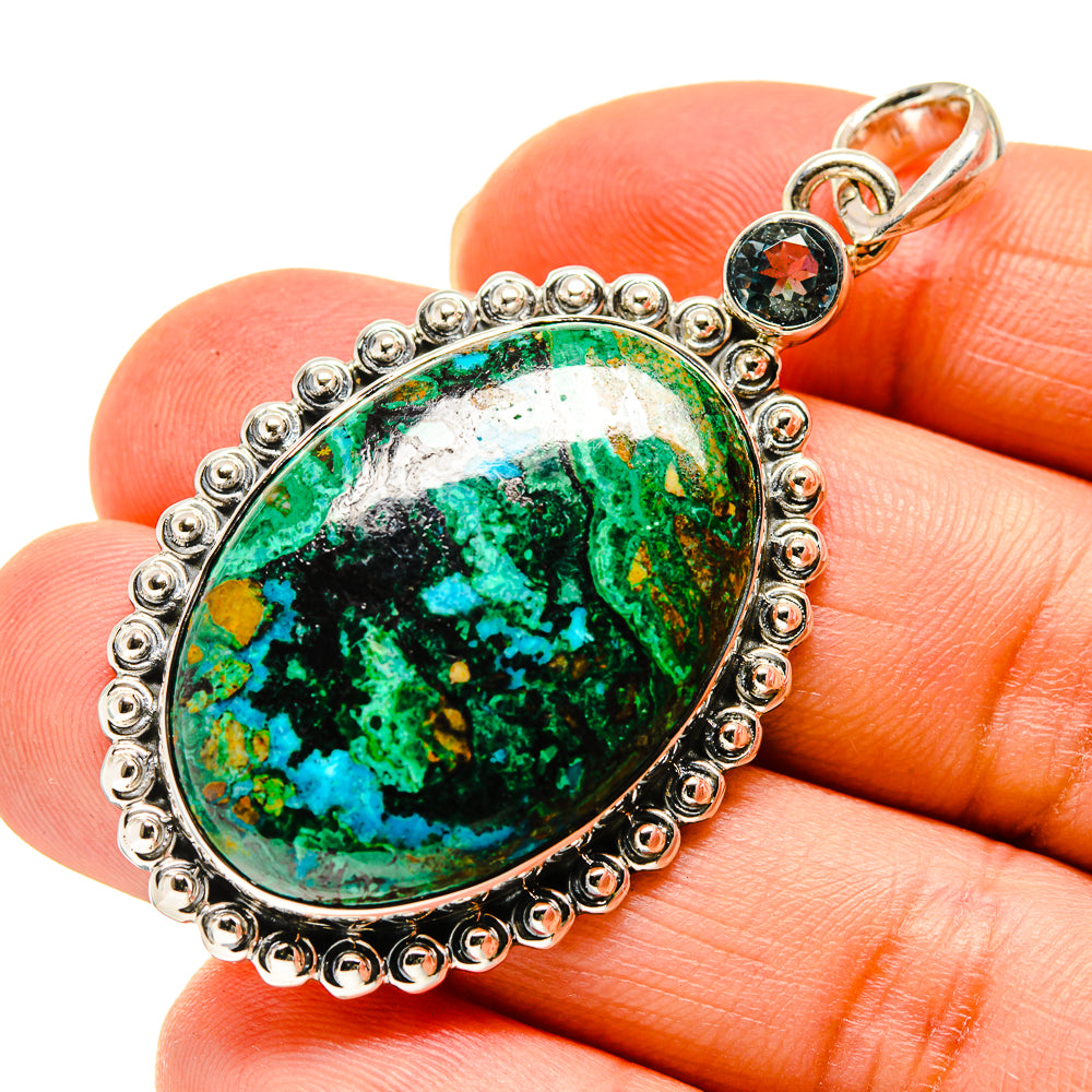 Chrysocolla Pendants handcrafted by Anasilvercos - PD747615