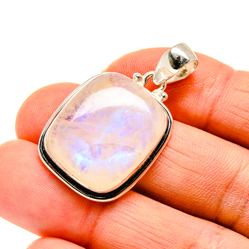 Rainbow Moonstone Pendants handcrafted by Anasilvercos - PD747758