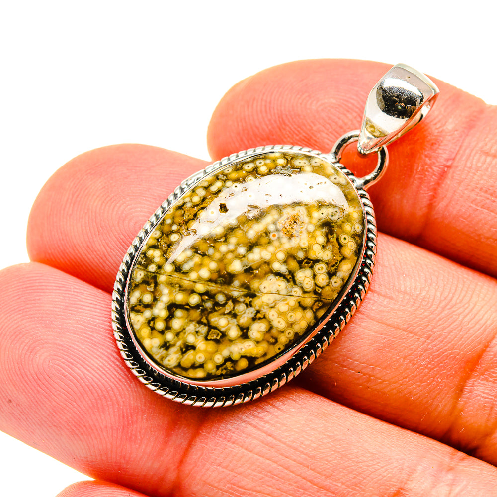Ocean Jasper Pendants handcrafted by Anasilvercos - PD747763