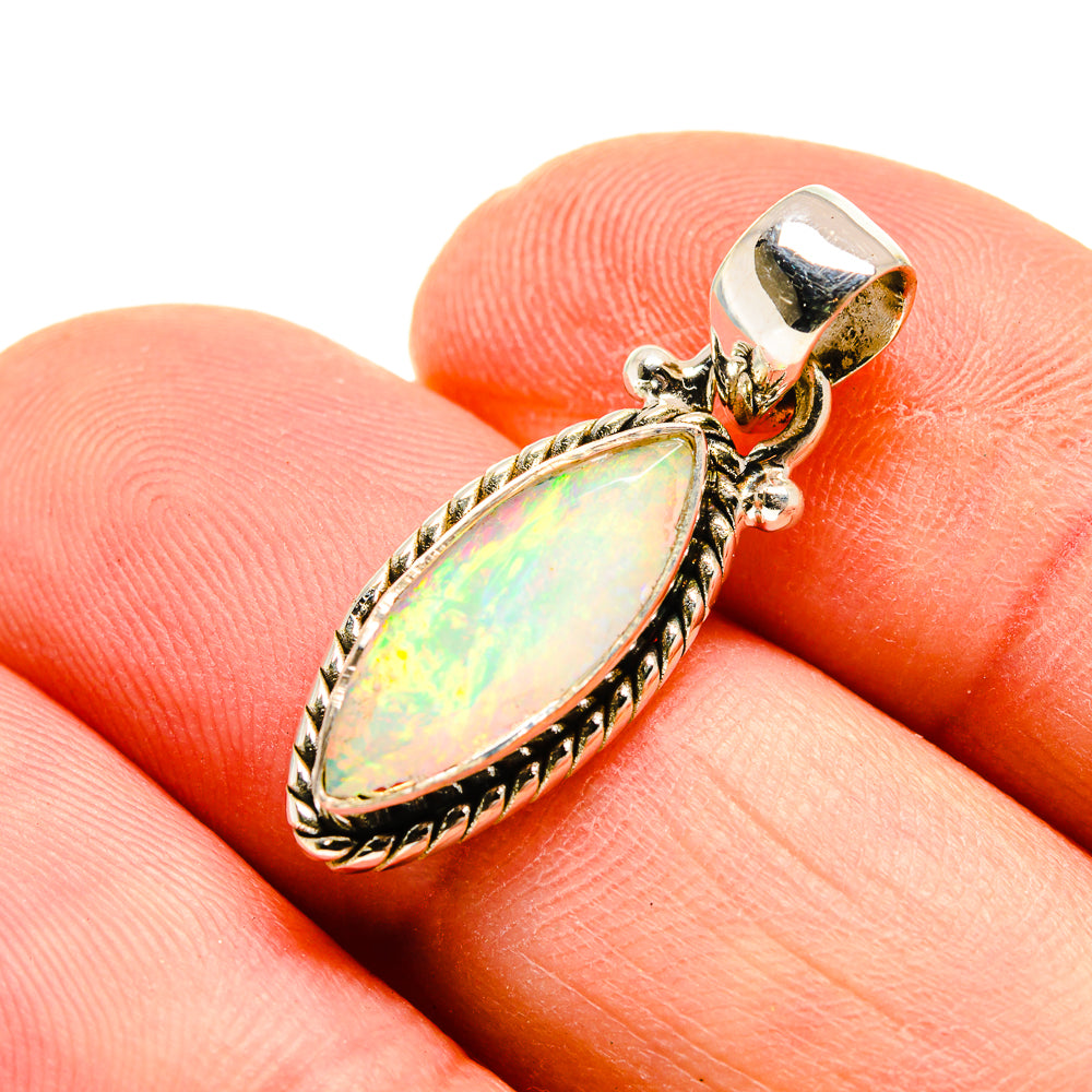 Ethiopian Opal Pendants handcrafted by Anasilvercos - PD747806