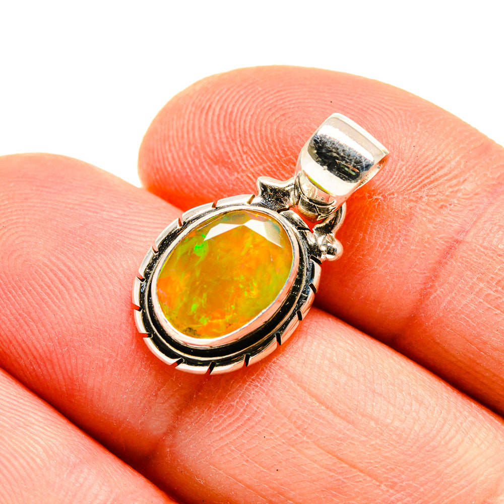 Ethiopian Opal Pendants handcrafted by Anasilvercos - PD747810