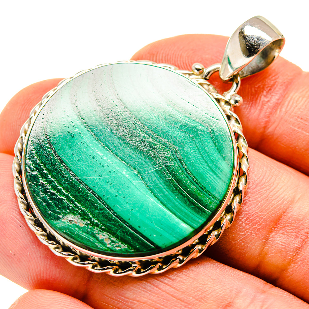 Malachite Pendants handcrafted by Anasilvercos - PD747905