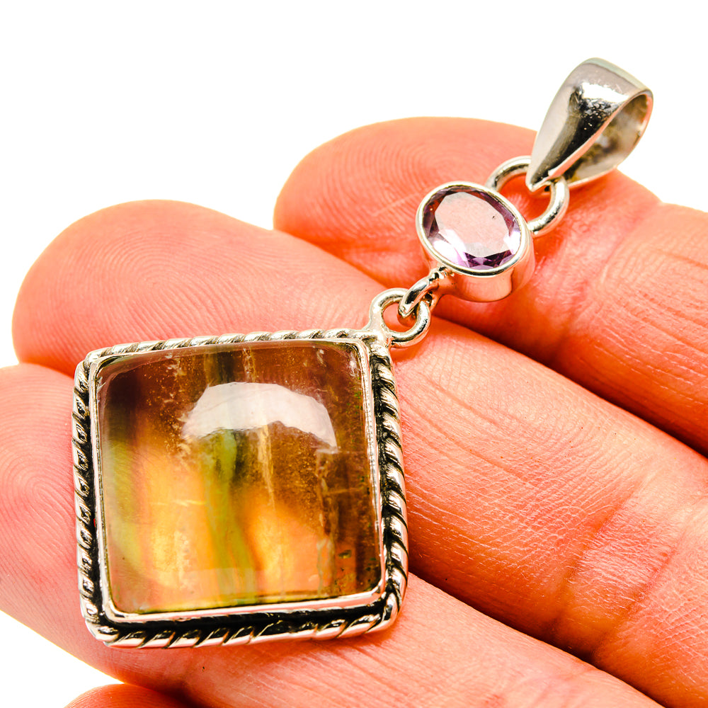 Fluorite Pendants handcrafted by Anasilvercos - PD747965