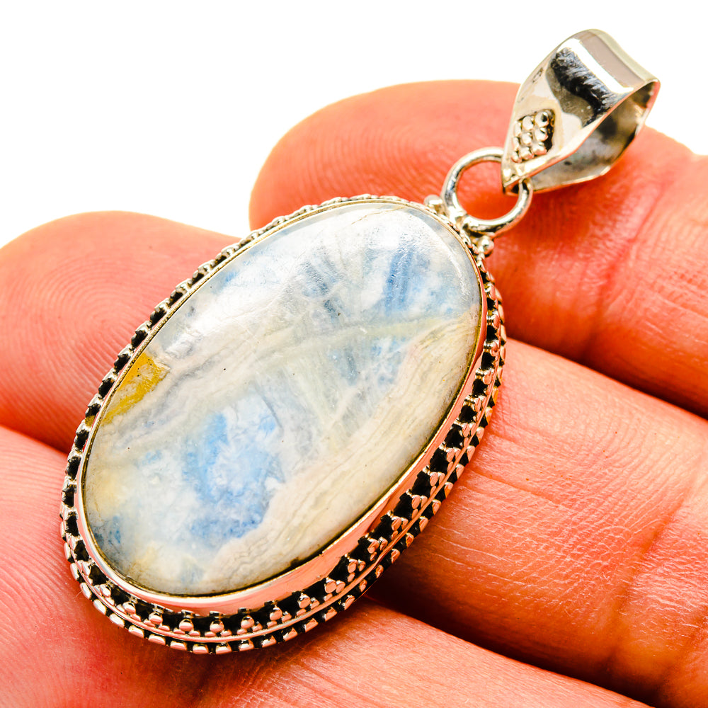 Blue Scheelite Pendants handcrafted by Anasilvercos - PD747982