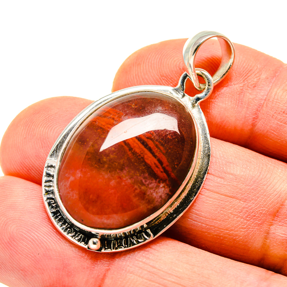 Red Agate Pendants handcrafted by Anasilvercos - PD748032