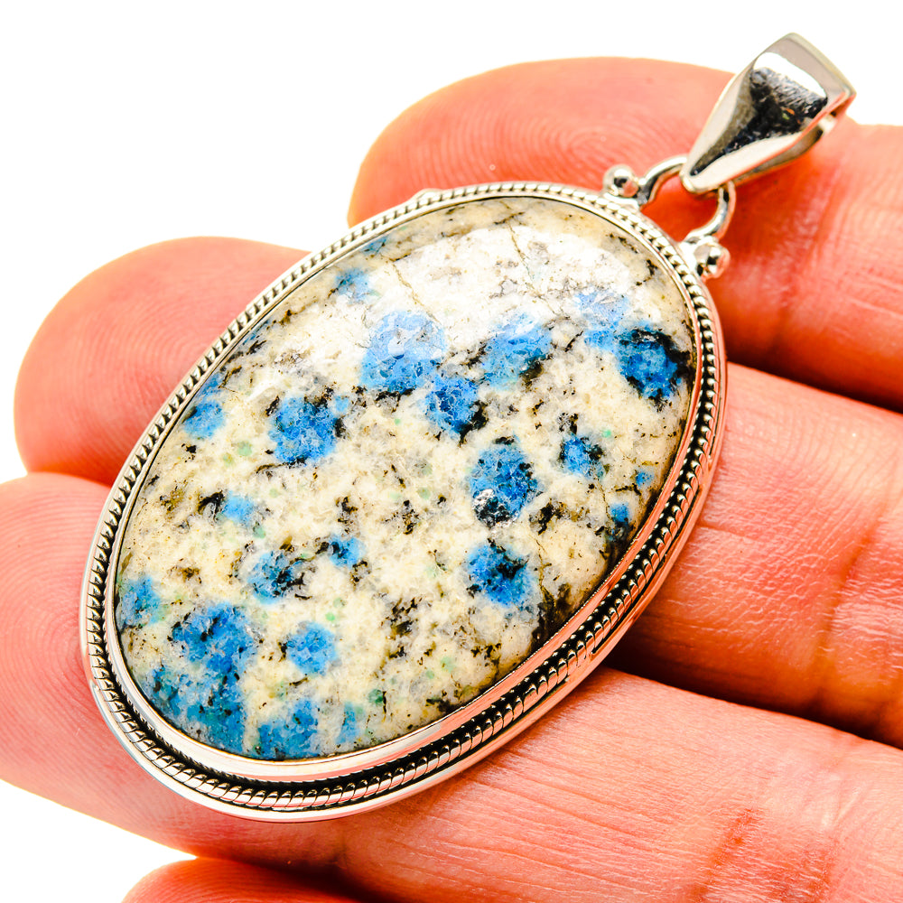 K2 Blue Azurite Pendants handcrafted by Anasilvercos - PD748037