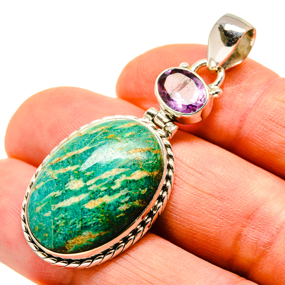 Amazonite Pendants handcrafted by Anasilvercos - PD748095