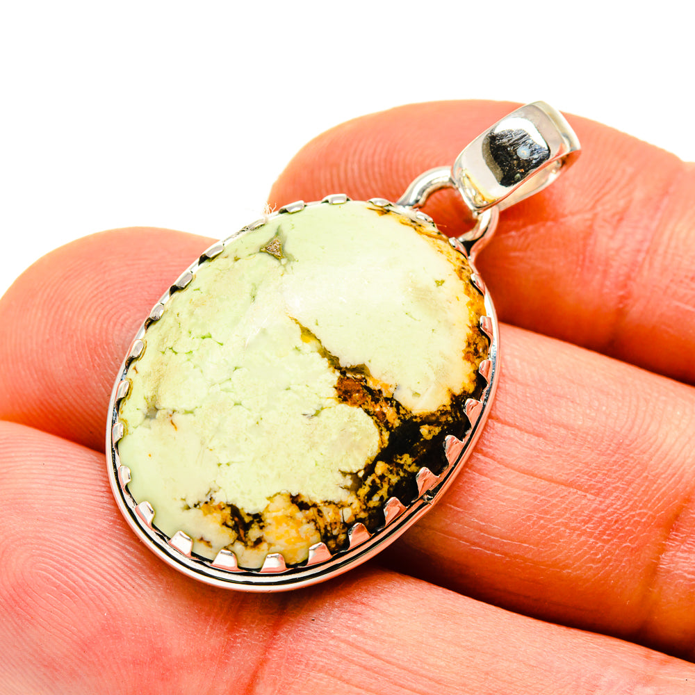 Lemon Chrysoprase Pendants handcrafted by Anasilvercos - PD748126