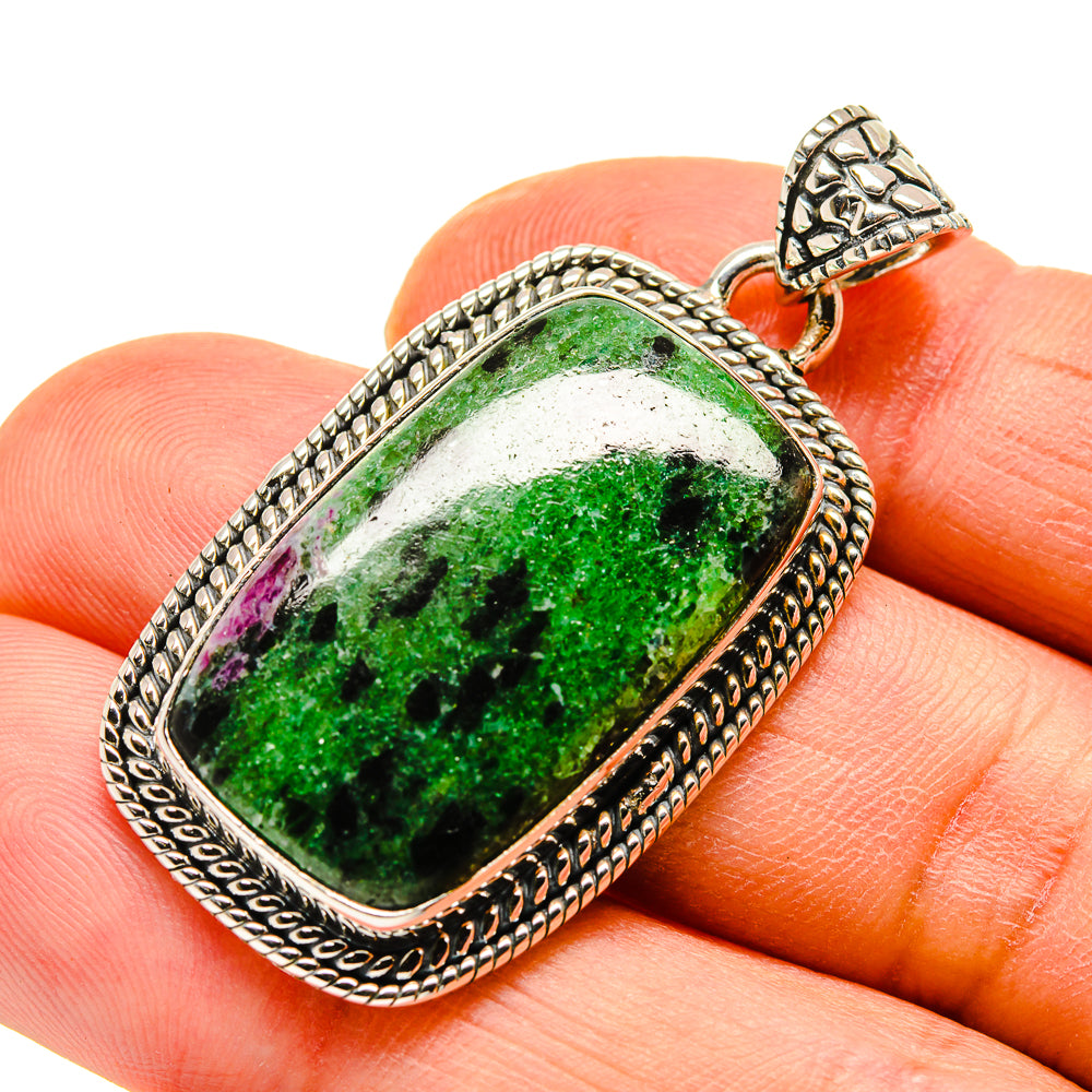Ruby Zoisite Pendants handcrafted by Anasilvercos - PD748244