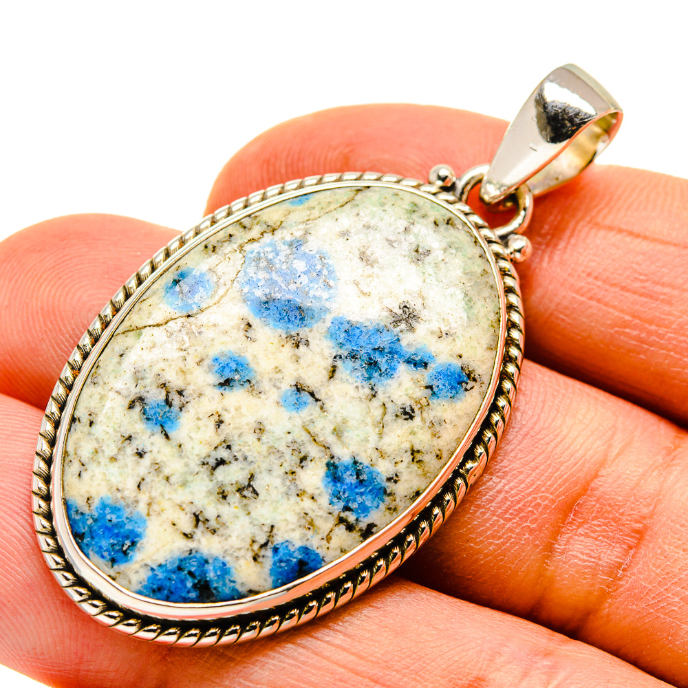 K2 Blue Azurite Pendants handcrafted by Anasilvercos - PD748258
