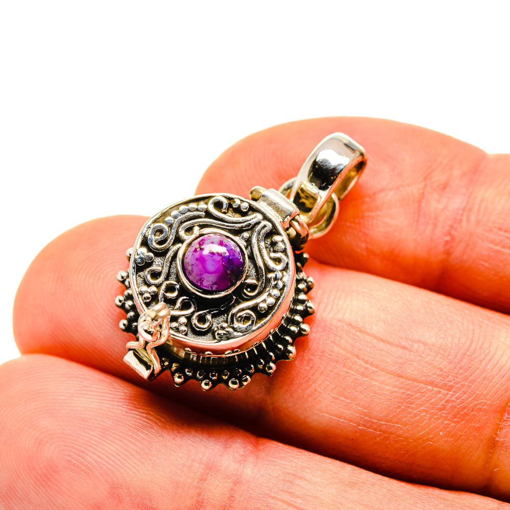 Purple Copper Composite Turquoise Pendants handcrafted by Anasilvercos - PD748313