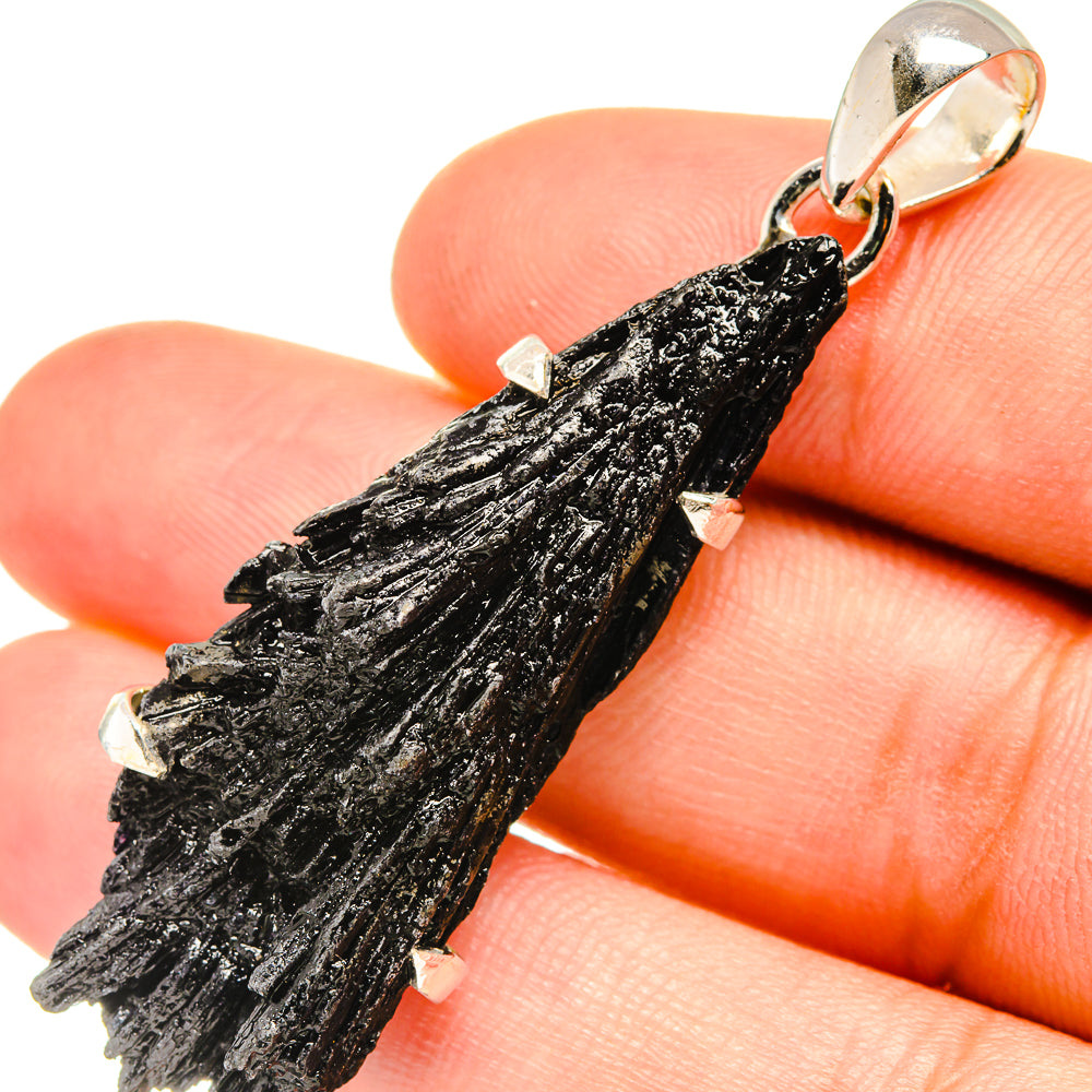 Black Tourmaline Pendants handcrafted by Anasilvercos - PD7484