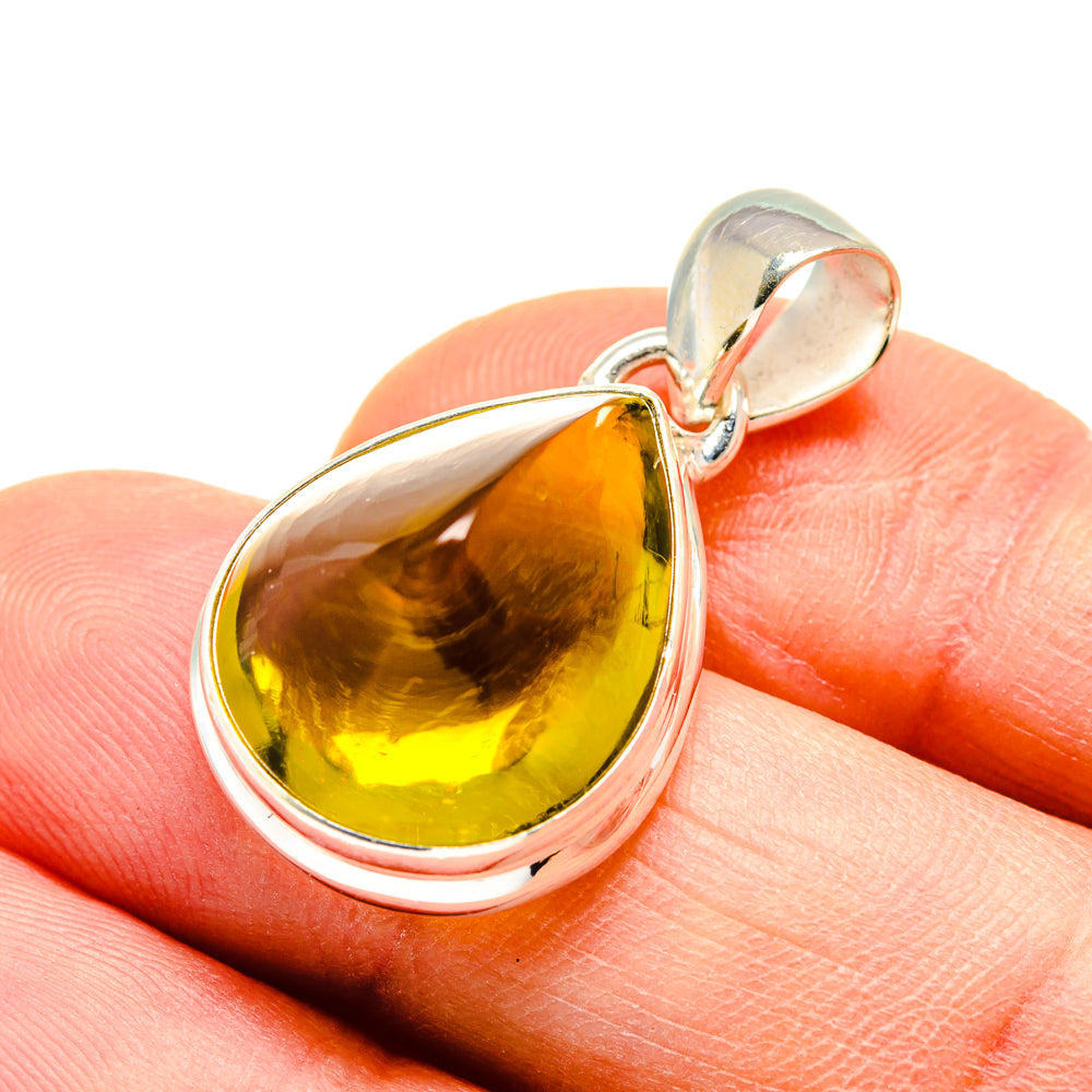 Olive Quartz Pendants handcrafted by Anasilvercos - PD748470