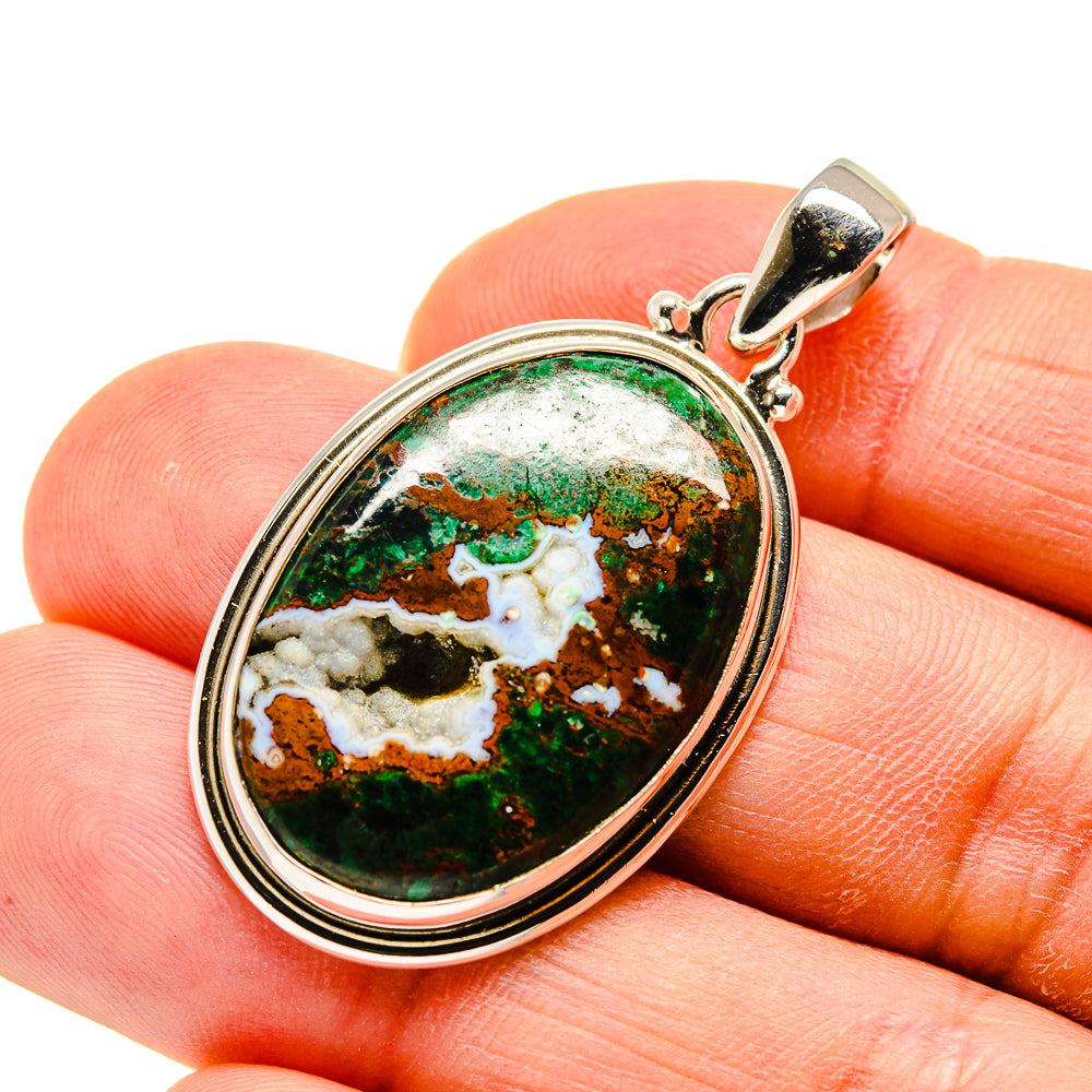Chrysocolla Pendants handcrafted by Anasilvercos - PD748480