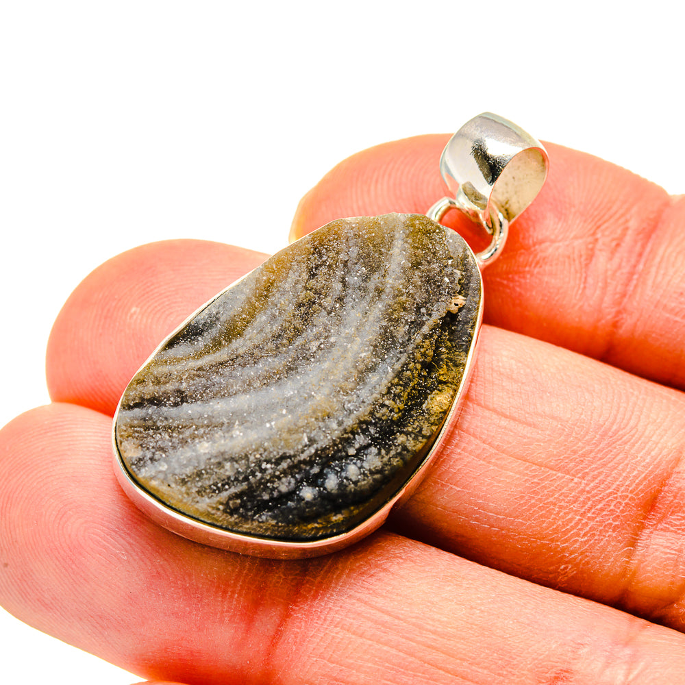 Desert Druzy Pendants handcrafted by Anasilvercos - PD748485