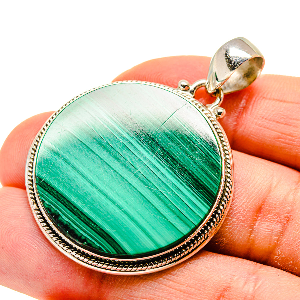 Malachite Pendants handcrafted by Anasilvercos - PD748540