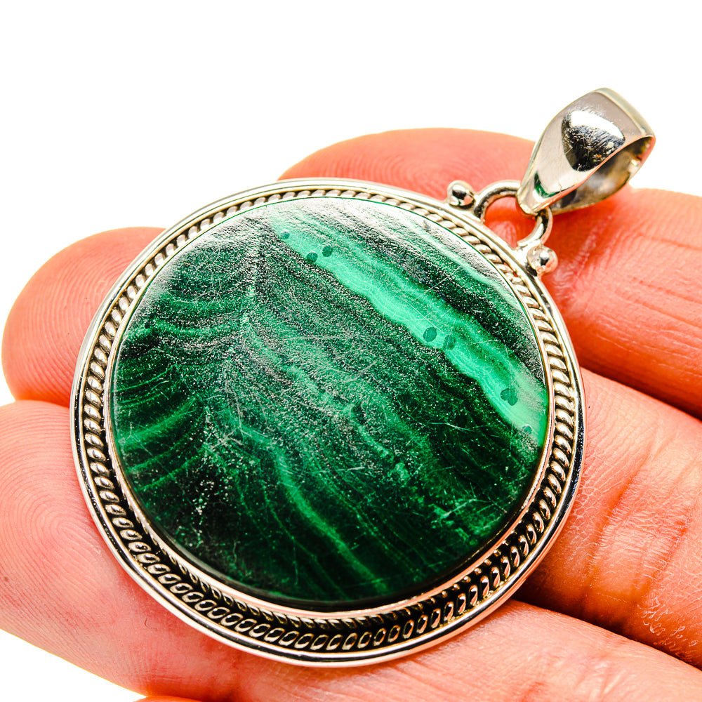 Malachite Pendants handcrafted by Anasilvercos - PD748564