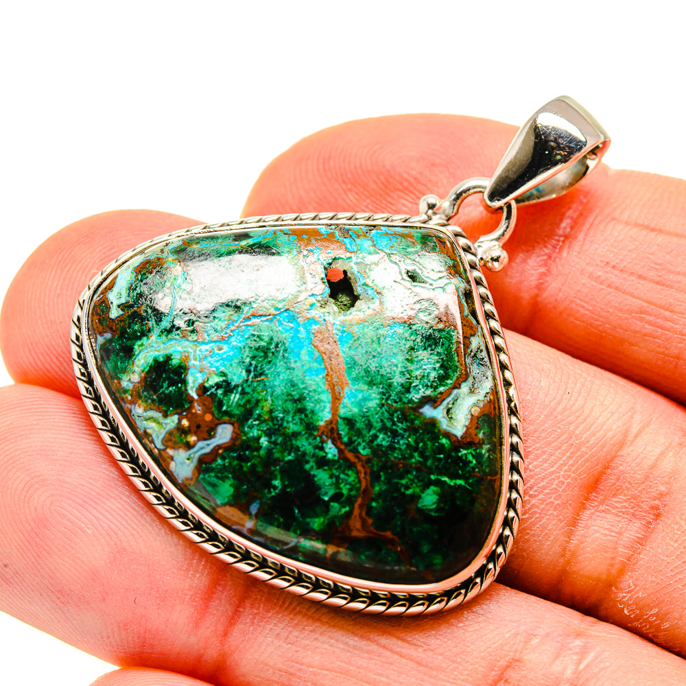 Chrysocolla Pendants handcrafted by Anasilvercos - PD748565