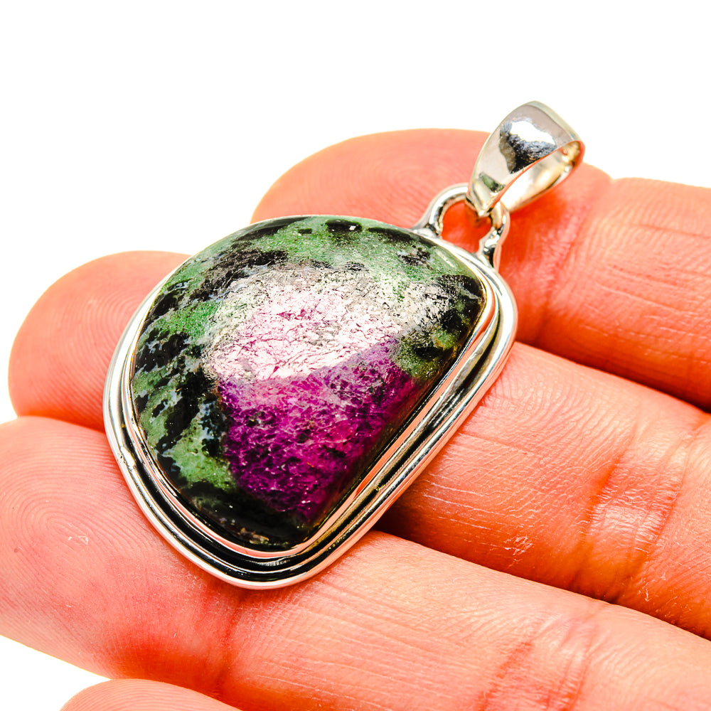 Ruby Zoisite Pendants handcrafted by Anasilvercos - PD748591