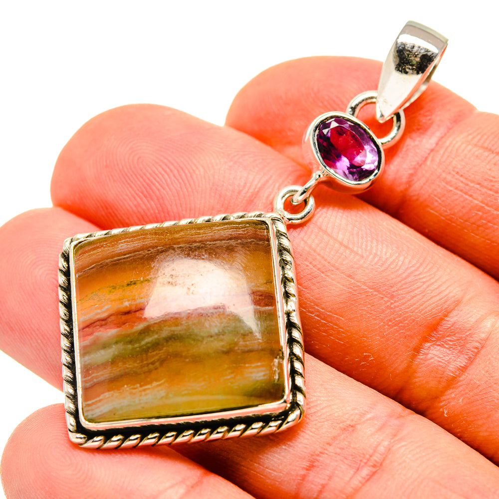 Fluorite Pendants handcrafted by Anasilvercos - PD748606