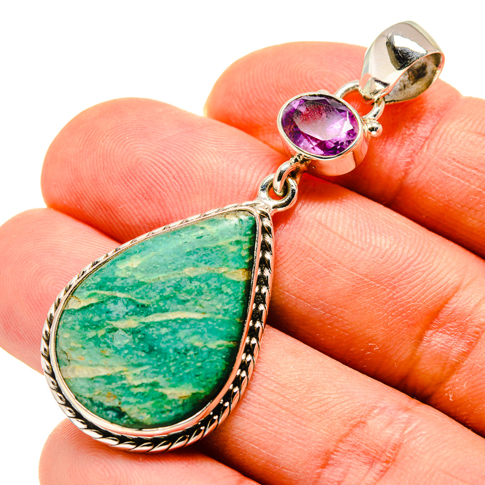 Amazonite Pendants handcrafted by Anasilvercos - PD748608