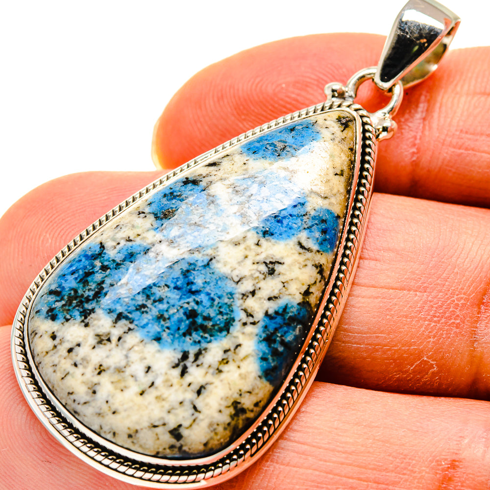 K2 Blue Azurite Pendants handcrafted by Anasilvercos - PD748650