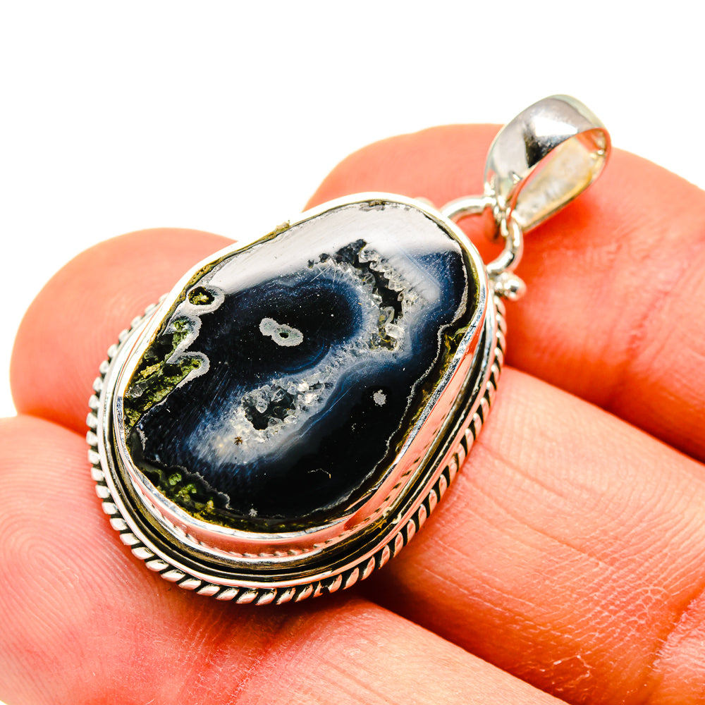 Coconut Druzy Geode Pendants handcrafted by Anasilvercos - PD748692