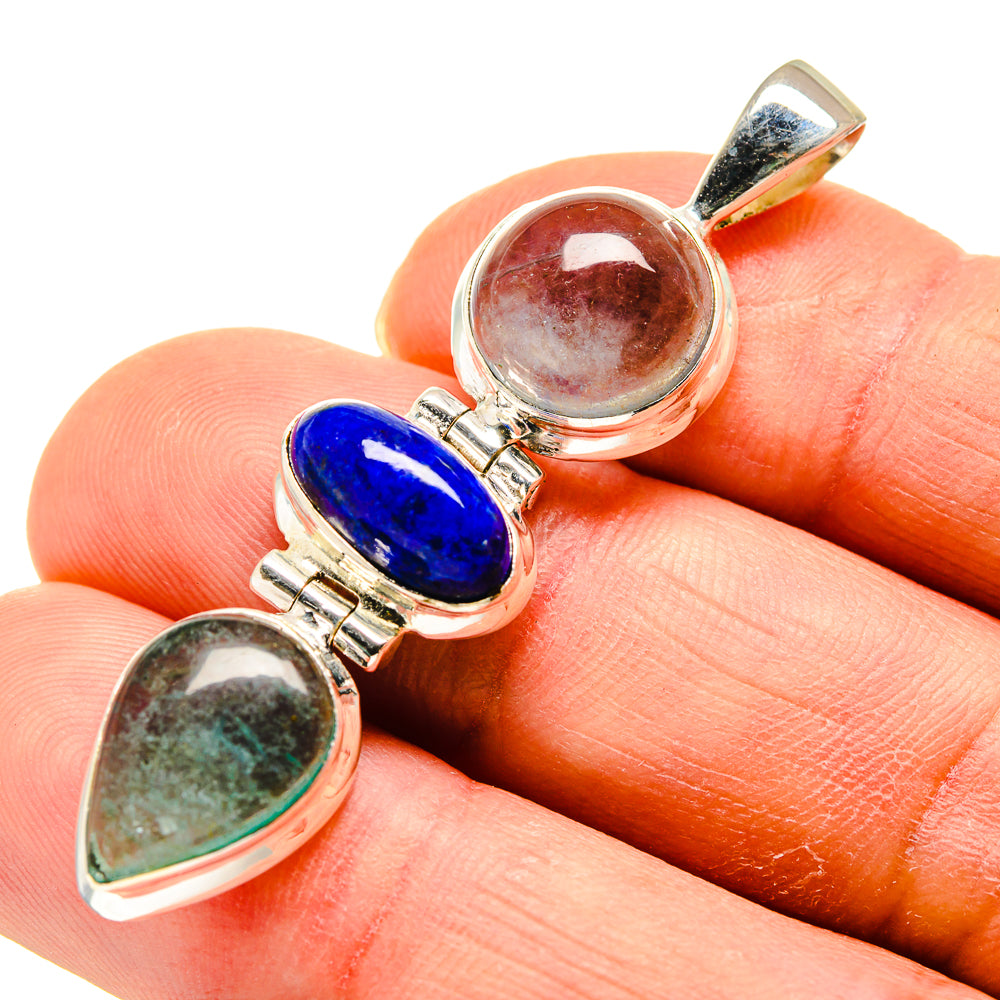 Green Fluorite Pendants handcrafted by Anasilvercos - PD748722