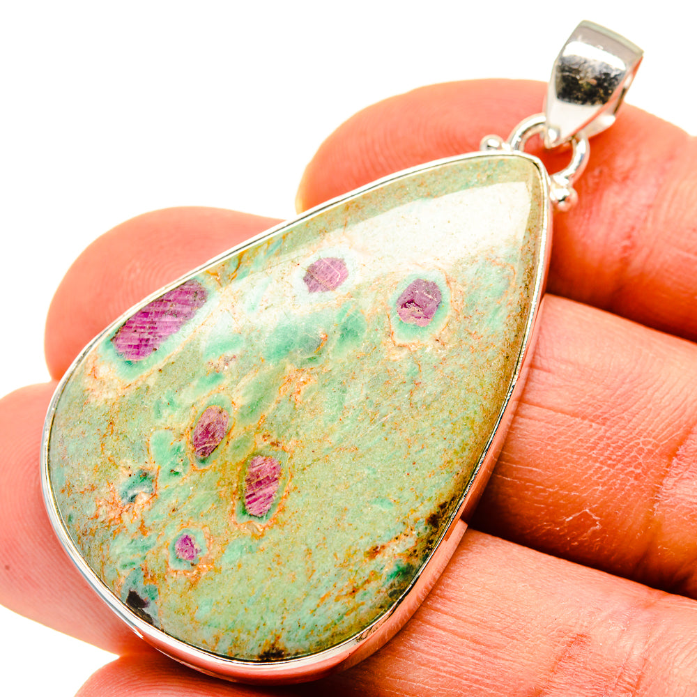 Ruby Fuchsite Pendants handcrafted by Anasilvercos - PD748733